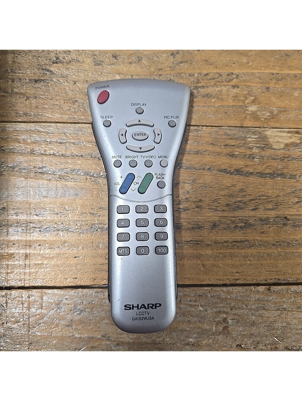 Sharp LCD TV Remote Control GA152WJSA Needs 2 AAA Batteries